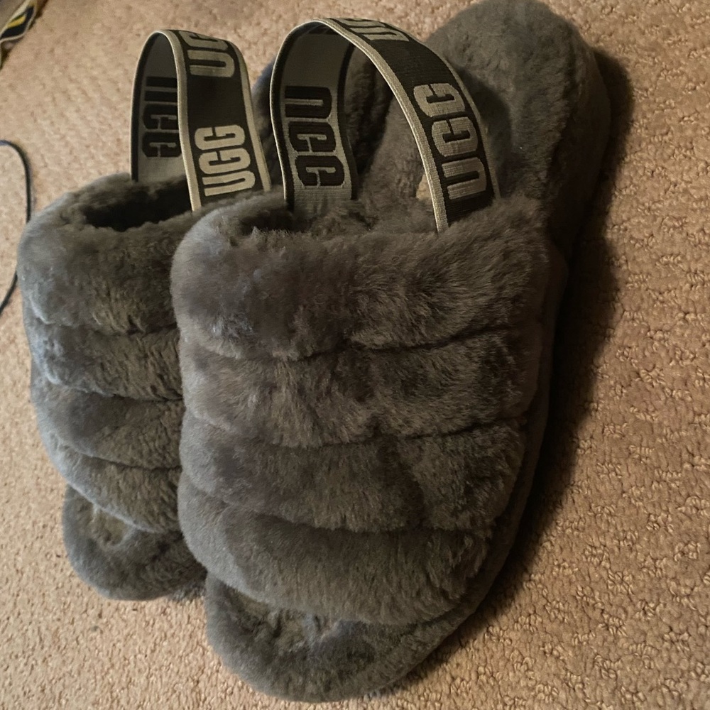 UGGS Fluff Yeah Shearling Slingback Slippers